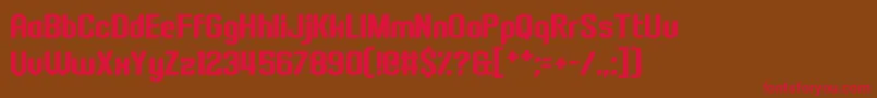 FourMadDogs Font – Red Fonts on Brown Background
