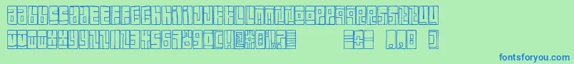 フォントFeBoxFont – 青い文字は緑の背景です。