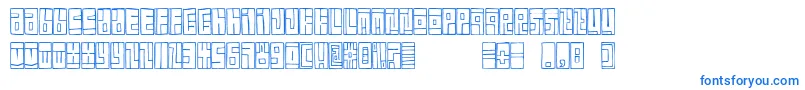 フォントFeBoxFont – 白い背景に青い文字