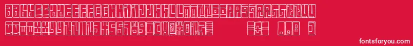 フォントFeBoxFont – 赤い背景に白い文字