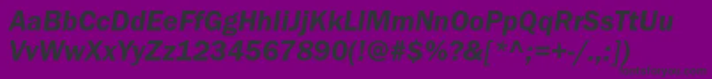 ItcfranklingothicstdDemiit Font – Black Fonts on Purple Background