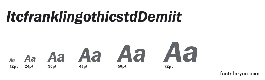 ItcfranklingothicstdDemiit Font Sizes