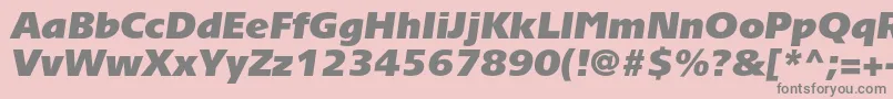 TornadoultrablackcItalic Font – Gray Fonts on Pink Background