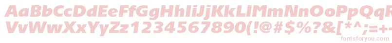 TornadoultrablackcItalic Font – Pink Fonts on White Background