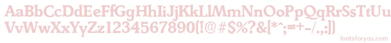 DerringerserialBold Font – Pink Fonts on White Background