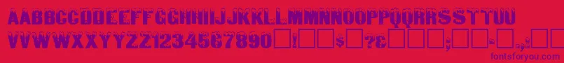 En savoir plus sur la police TyroneRegular Police TyroneRegular – polices violettes sur fond rouge
