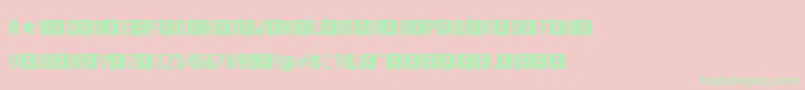 Шрифт TerminallyChisseled – зелёные шрифты на розовом фоне