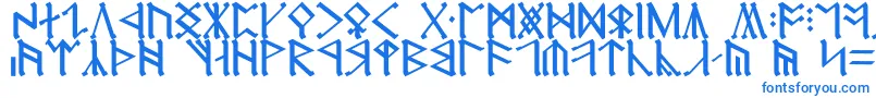 Weitere Informationen zur CirthErebor-Schriftart CirthErebor-Schriftart – Blaue Schriften