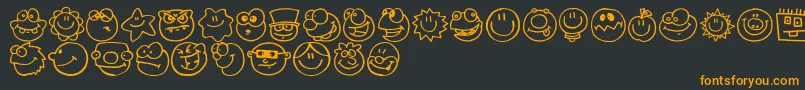 Fazingsone Font – Orange Fonts on Black Background