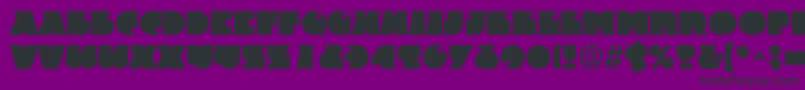 Шрифт Frant – чёрные шрифты на фиолетовом фоне