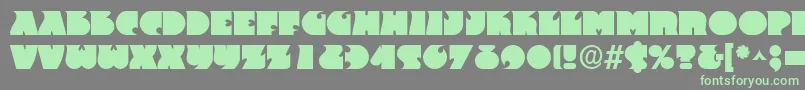 Frant-Schriftart – Grüne Schriften auf grauem Hintergrund