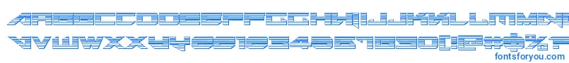 Шрифт Tarrgetchrome – синие шрифты на белом фоне
