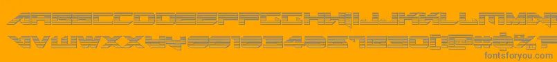 fuente Tarrgetchrome – Fuentes Grises Sobre Fondo Naranja