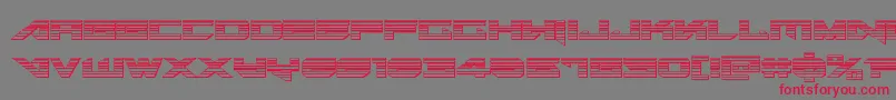Tarrgetchrome Font – Red Fonts on Gray Background