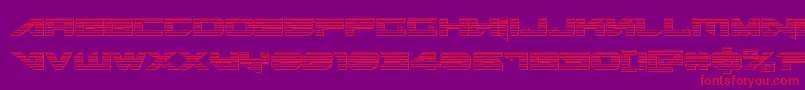 Tarrgetchrome Font – Red Fonts on Purple Background