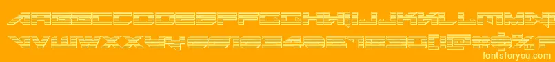 Tarrgetchrome-fontti – keltaiset fontit oranssilla taustalla