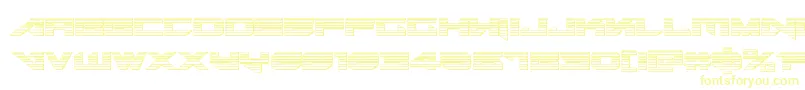 Czcionka Tarrgetchrome – żółte czcionki na białym tle