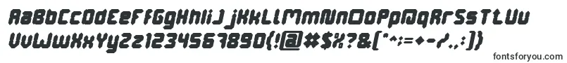 DigitalGothicBoldItalic-fontti – täytetyt fontit
