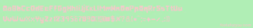 EdwardScissorhands Font – Pink Fonts on Green Background