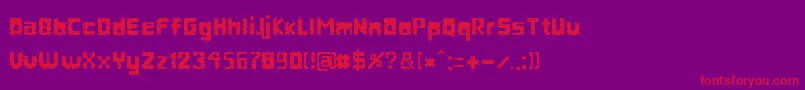EdwardScissorhands Font – Red Fonts on Purple Background