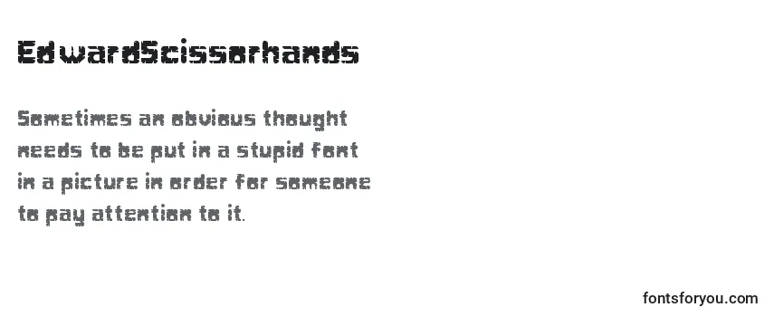 EdwardScissorhands Font