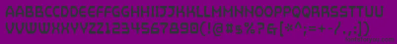 MainframeSpore Font – Black Fonts on Purple Background