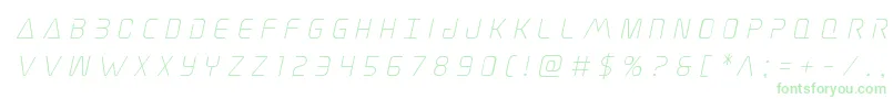 Elitedangertitleital-Schriftart – Grüne Schriften