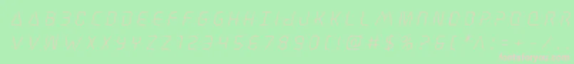 Elitedangertitleital Font – Pink Fonts on Green Background