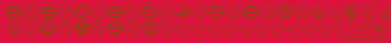 Ghost Font – Brown Fonts on Red Background