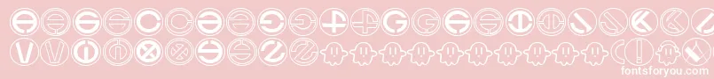 Ghost Font – White Fonts on Pink Background