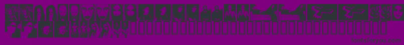 TheBeautifulPeople Font – Black Fonts on Purple Background
