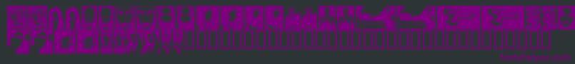 TheBeautifulPeople Font – Purple Fonts on Black Background