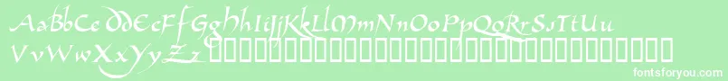 AllembertTM Font – White Fonts on Green Background