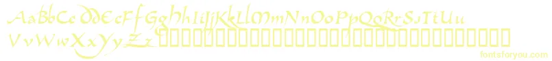 Шрифт AllembertTM – жёлтые шрифты