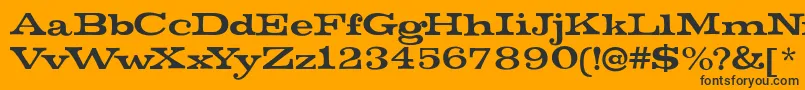MistersinatraRegular-Schriftart – Schwarze Schriften auf orangefarbenem Hintergrund