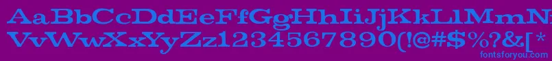 MistersinatraRegular Font – Blue Fonts on Purple Background