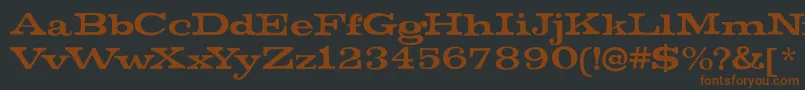 MistersinatraRegular-fontti – ruskeat fontit mustalla taustalla