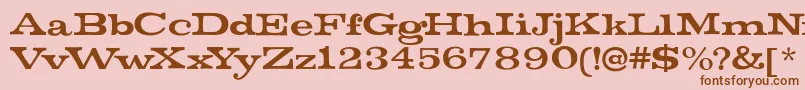 MistersinatraRegular Font – Brown Fonts on Pink Background