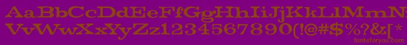 MistersinatraRegular Font – Brown Fonts on Purple Background