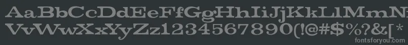 MistersinatraRegular Font – Gray Fonts on Black Background