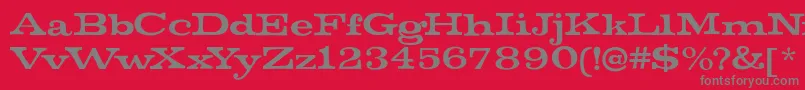 MistersinatraRegular Font – Gray Fonts on Red Background