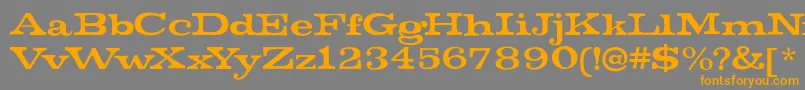 MistersinatraRegular Font – Orange Fonts on Gray Background