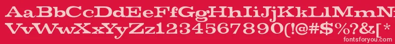 MistersinatraRegular Font – Pink Fonts on Red Background