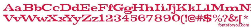 MistersinatraRegular Font – Red Fonts on White Background