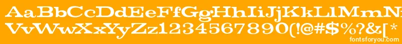 MistersinatraRegular Font – White Fonts on Orange Background