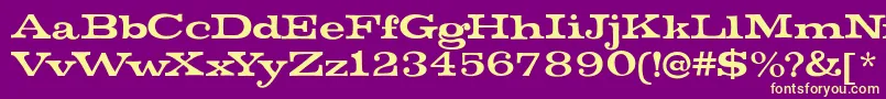 MistersinatraRegular Font – Yellow Fonts on Purple Background