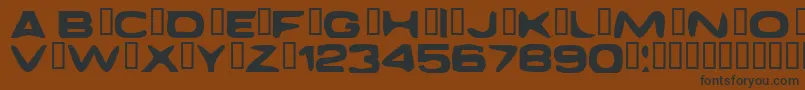Шрифт DaggmaskNormal – чёрные шрифты на коричневом фоне