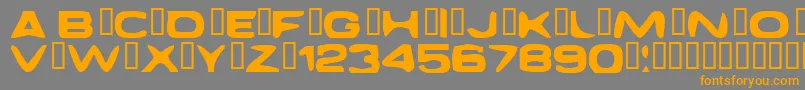 DaggmaskNormal Font – Orange Fonts on Gray Background