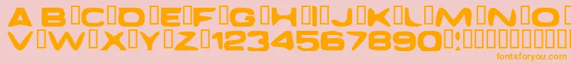 fuente DaggmaskNormal – Fuentes Naranjas Sobre Fondo Rosa