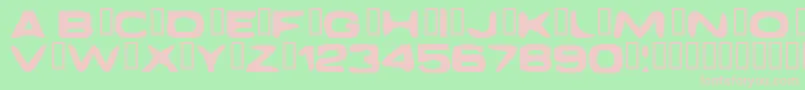 DaggmaskNormal Font – Pink Fonts on Green Background